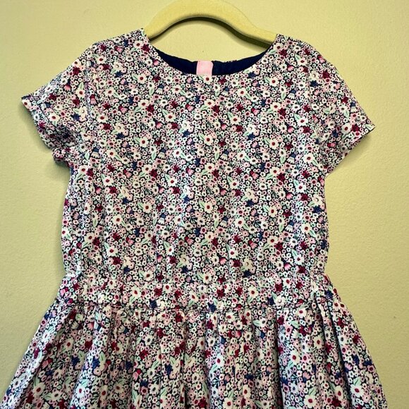 SERGENT MAJOR Ditzy Floral Dress Girls 8 130 Cotton Purple Spring Flowers Girl - Picture 3 of 10